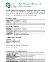 Farm Woodland Assessment - Application Form
